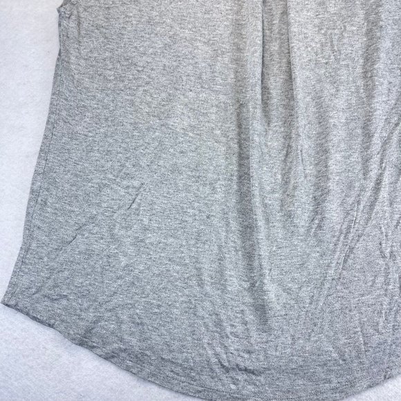 ANTHROPOLOGIE SILENCE + NOISE Womens M Gray Mock Neck Sleeveless Blouse - Picture 5 of 9